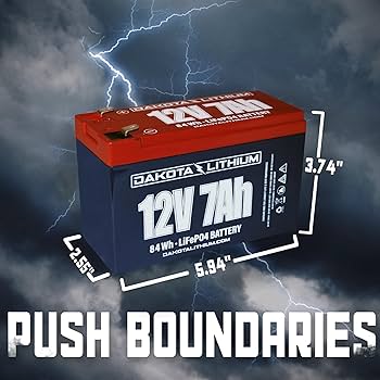 Amazon.com: Dakota Lithium – 12V 7Ah LiFePO4 Deep Cycle